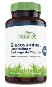 Glucosamine Chondroitin 100CAP VIDANAT Glucosamina Auxiliar en Artritis