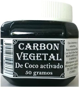 CARBON DE COCO ACTIVADO 50 G 3 GENERACIONES