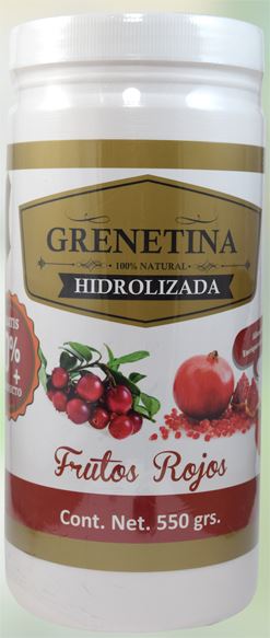 Grenetina Hidrolizada Sabor Frutos Rojos 500 G
