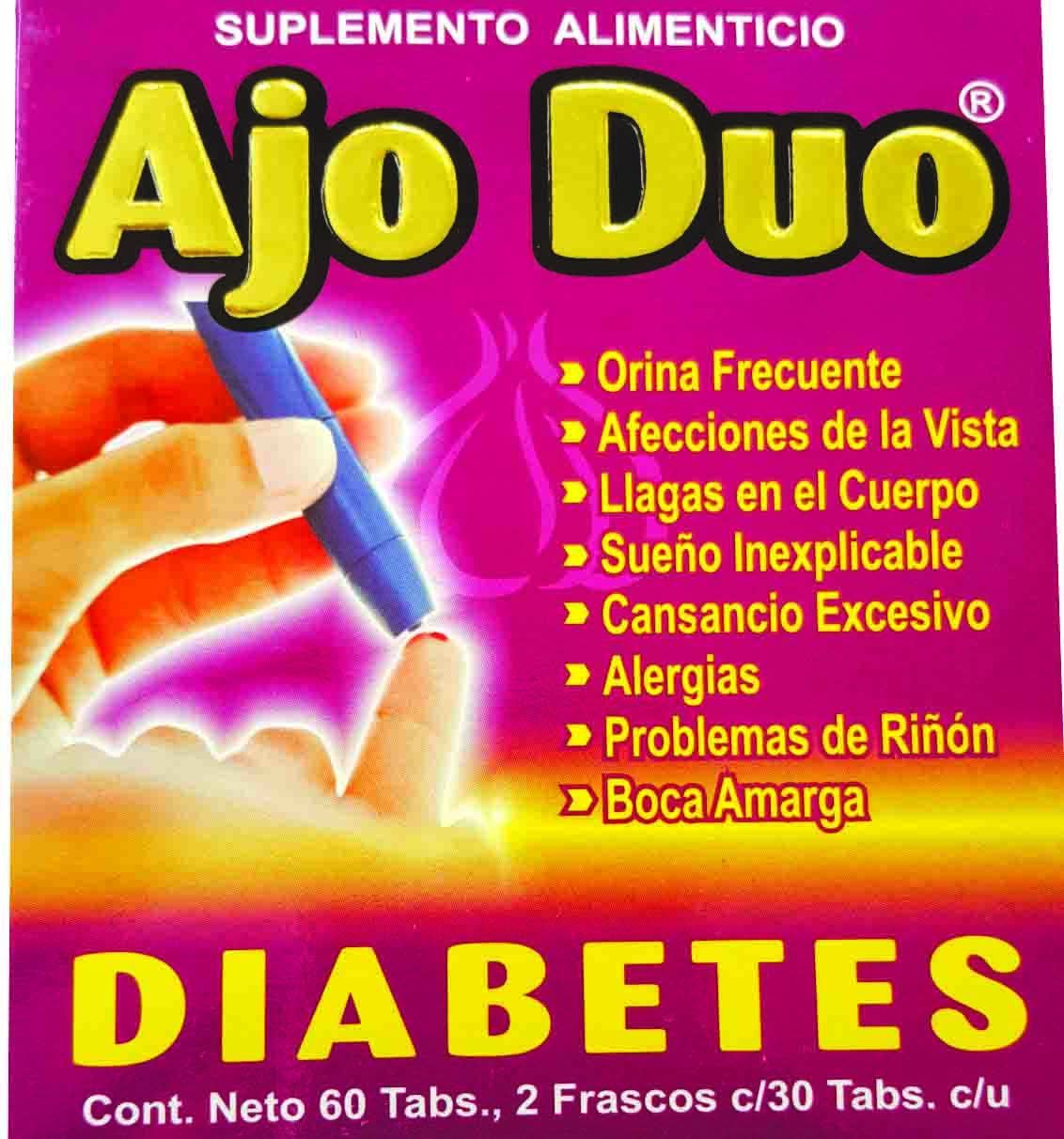 Diabetes Ajo Duo Ayuda en niveles de azúcar