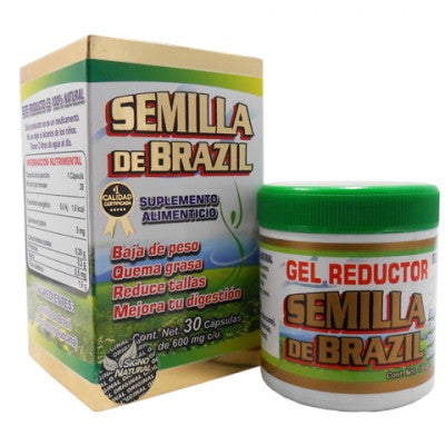 Pack semilla de brazil cápsulas y gel