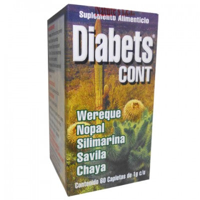 Diabets control 60 capletas Auxiliar en Niveles de Glucosa