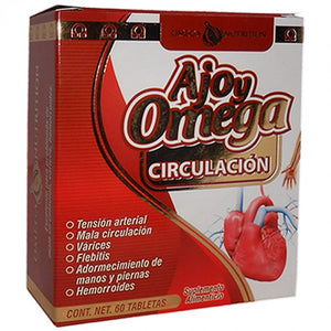 Circulación ajo y omega 60 tabletas