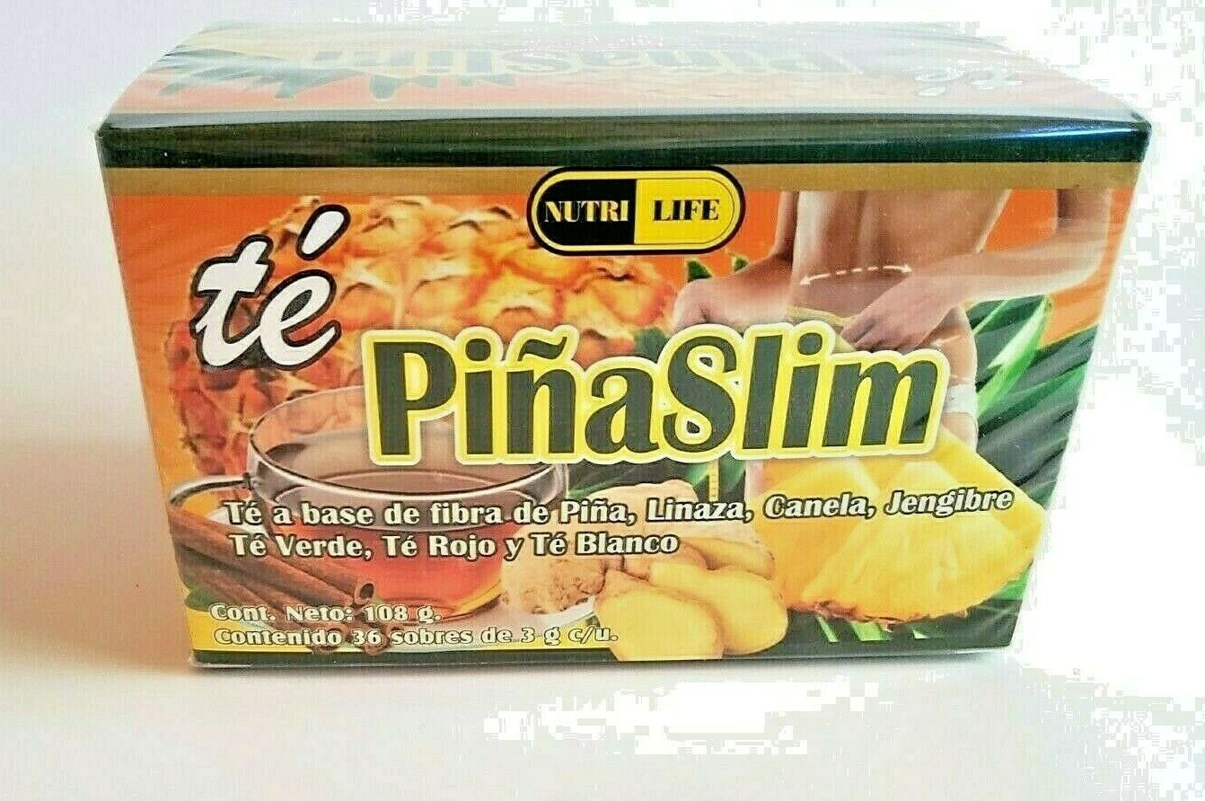 TÉ PIÑASLIM 36 Envelopes NutriLife. Helps reduce excess fat in your body