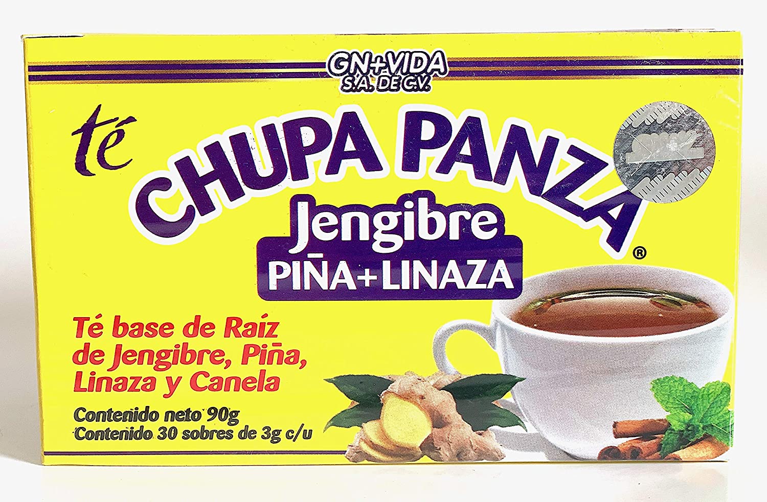 TÉ CHUPA PANZA QUEMADOR DE GRASA GN+VIDA , Bellymelt Fat Burner TEA